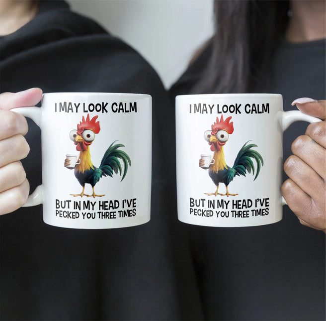 Funny Chicken Mug - I've Pecked You - Fun Gifts For Coworker, Friends, Boss - Personalized Mug