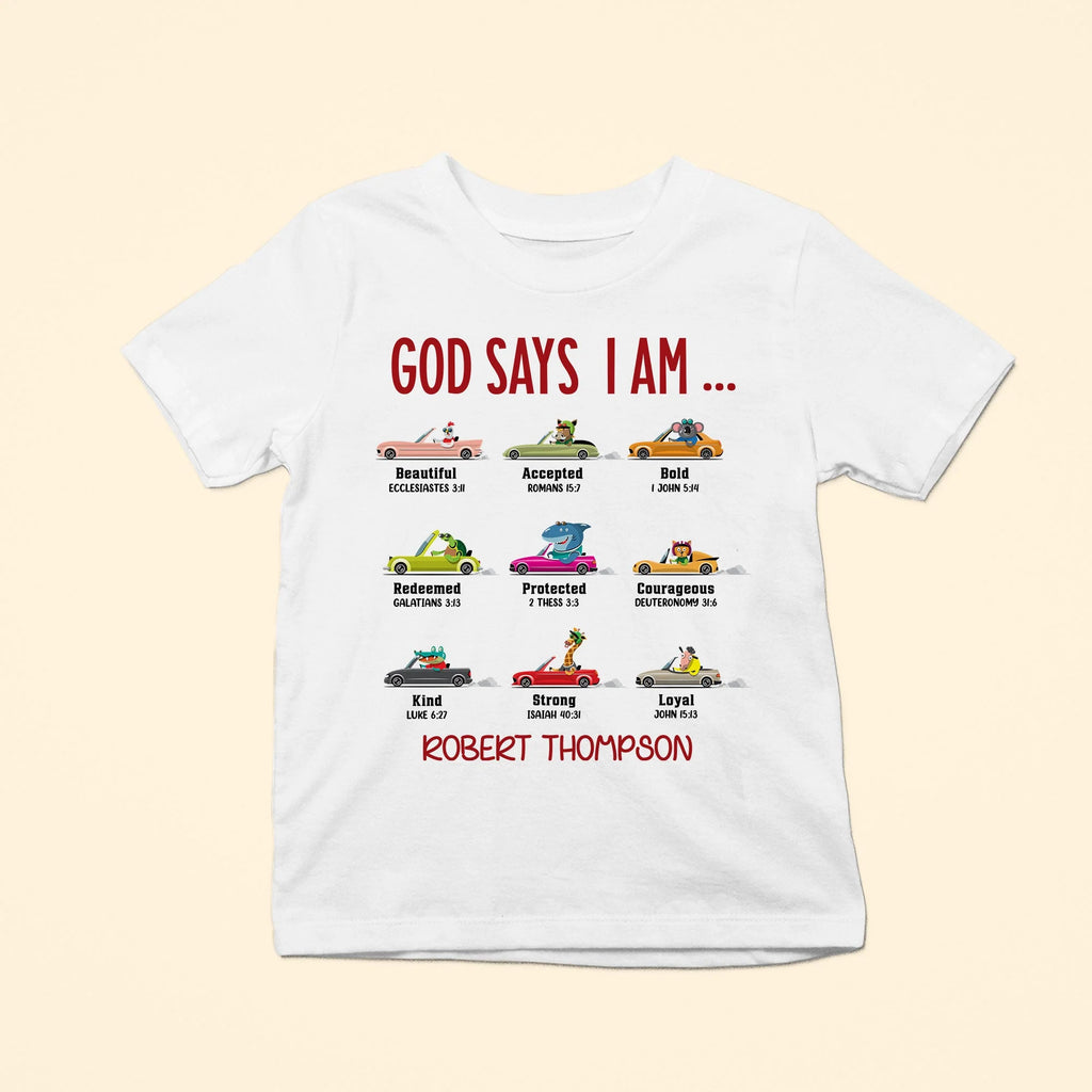 God Says I Am (Car Ver.) - Personalized Shirt-Levistina