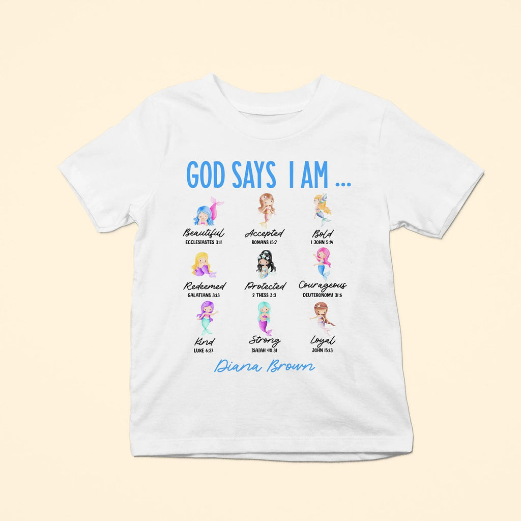 God Says I Am (Mermaid Ver.) - Personalized Shirt-Levistina
