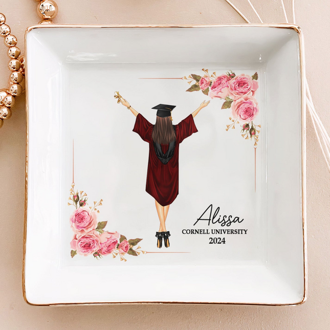 Graduation Gift Jewelry Dish - Personalized Jewelry Dish