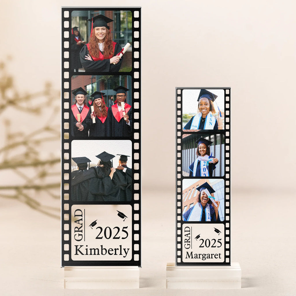 Graduation Gift, Seniors, Highschool, College Gift - Custom Acrylic Photo Film Strip-Levistina