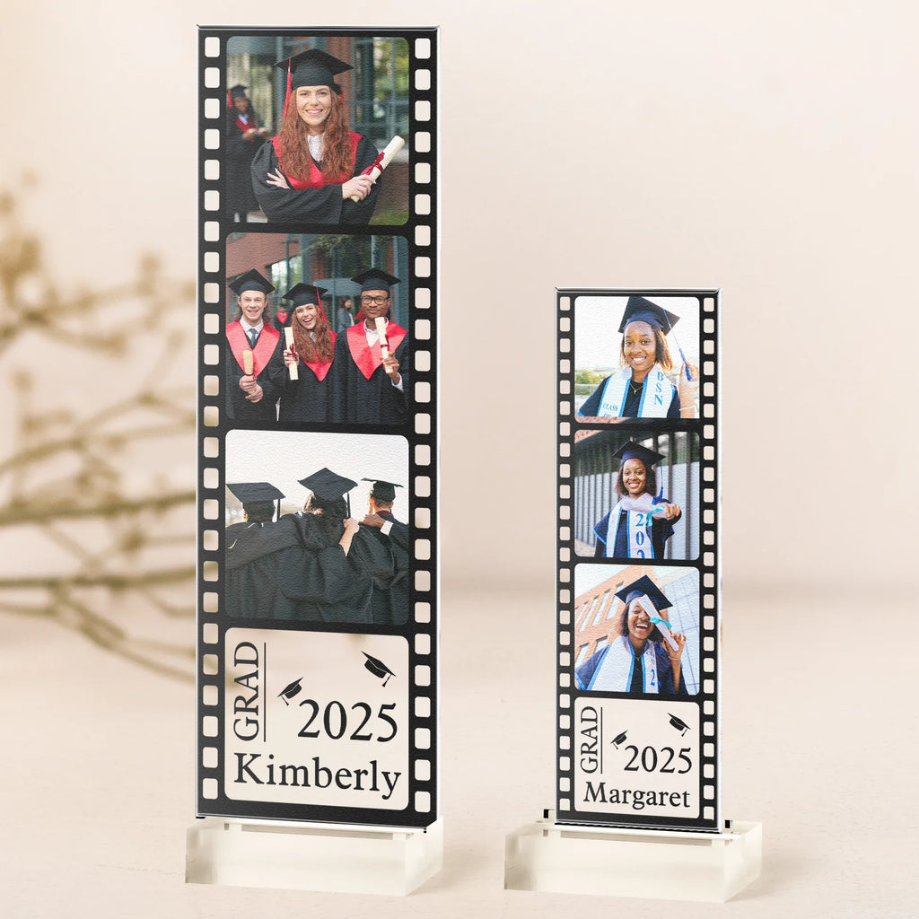 Graduation Gift, Seniors, Highschool, College Gift - Custom Acrylic Photo Film Strip-Levistina