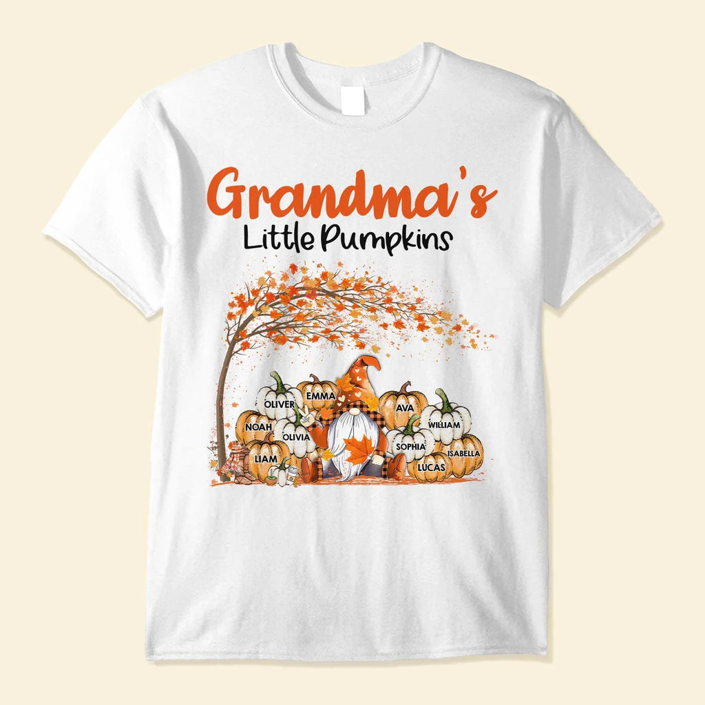 Grandma's Little Pumpkins - Personalized Shirt - Fall Season Gift For Grandma - Levistina