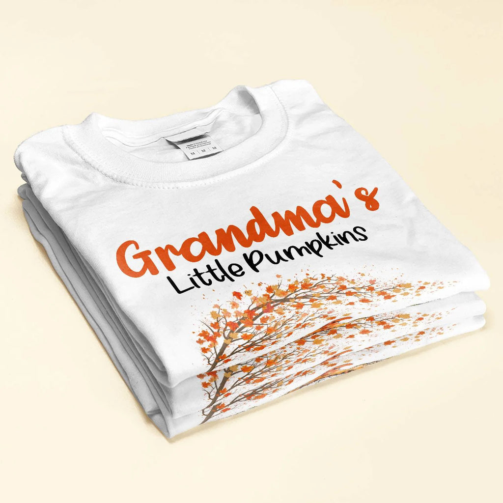 Grandma's Little Pumpkins - Personalized Shirt - Fall Season Gift For Grandma - Levistina