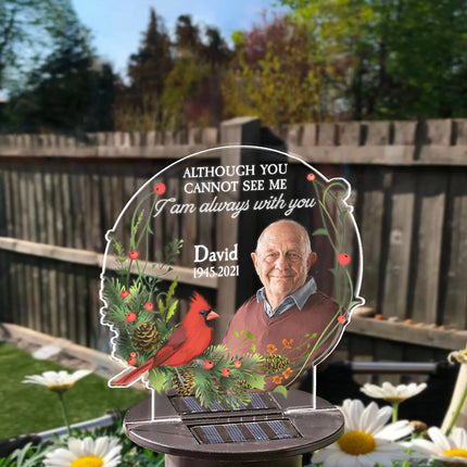 I Am Always With You - Personalized Photo Solar Light