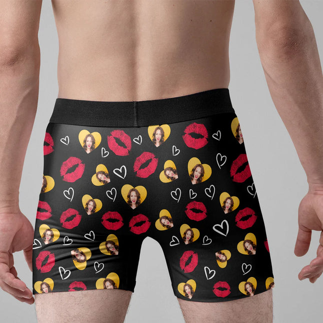 I Licked It So It's Mine - Personalized Photo Men's Boxer Briefs - Birthday Gifts For Men, Husband, Him, Boyfriend