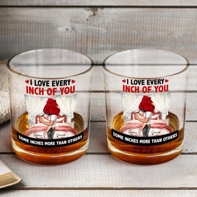 I Love You For Who You Are But That Sure Is A Bonus - Personalized Whiskey Glass