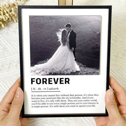 I Love You Forever - Personalized Wooden Photo Plaque