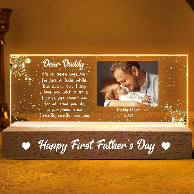 I Really, Really Love You From New Born Daughter, Son - Personalized Photo LED Night Light