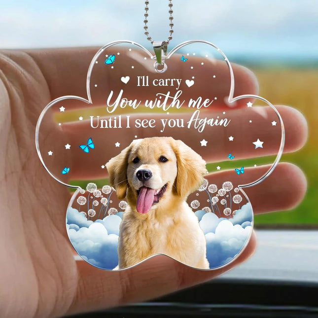 I'll Carry You With Me - Personalized Car Photo Ornament