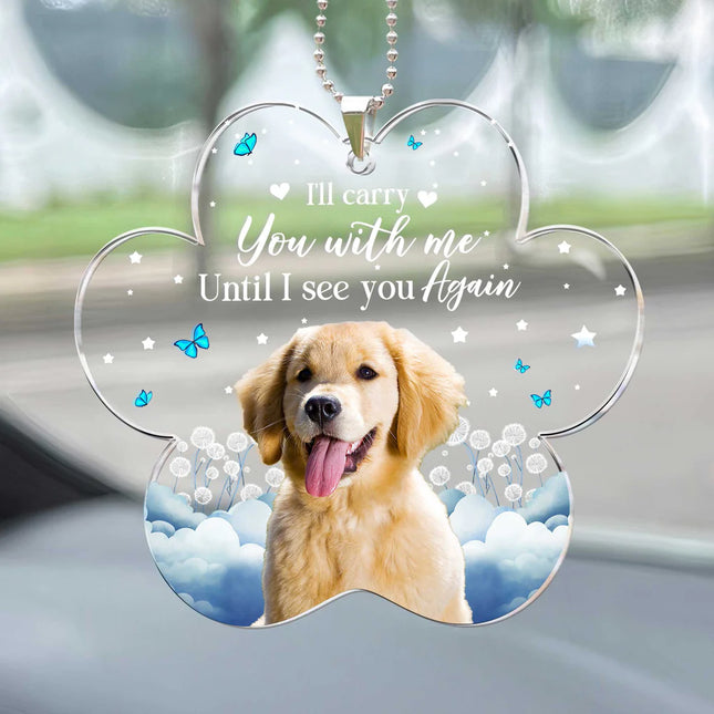 I'll Carry You With Me - Personalized Car Photo Ornament