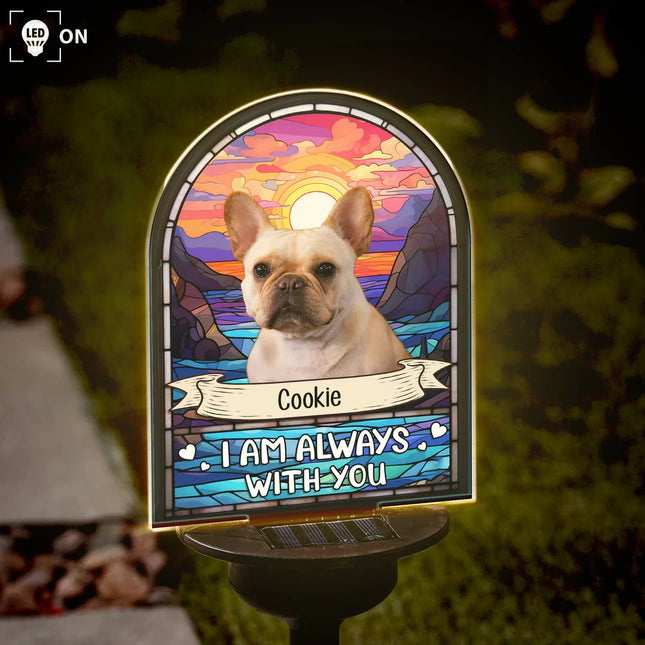 Loss of Pet - I'm Always With You - Personalized Photo Solar Light