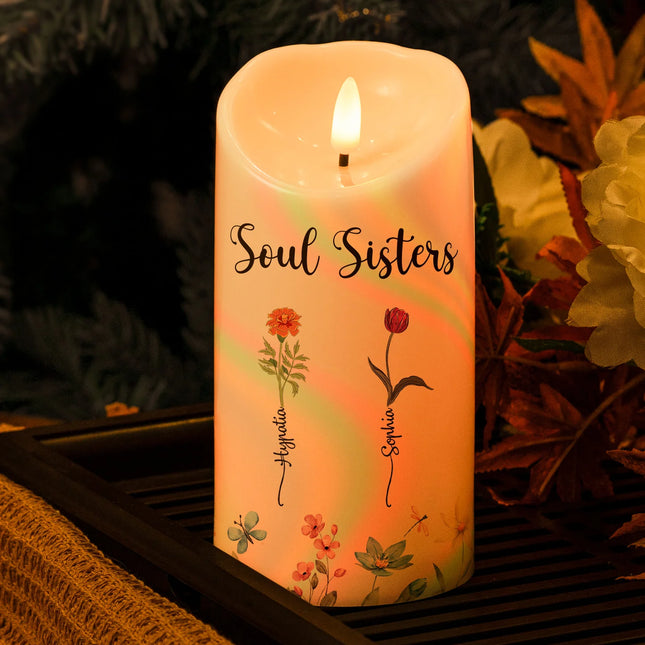 If I Had A Flower For Every Time You Made Me Smile - Personalized LED Candle