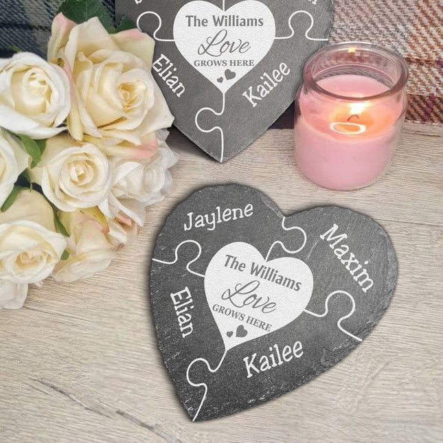 Love Grows Here - Personalized Garden Stone