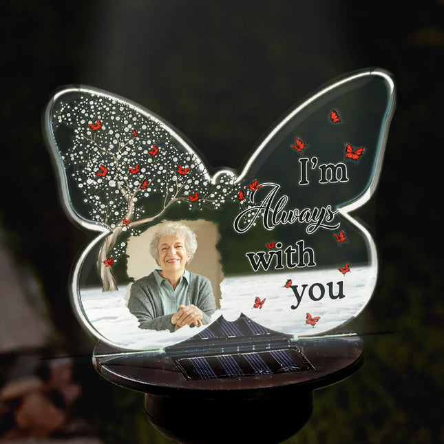 Memorial I Am Always With You - Personalized Photo Solar Light