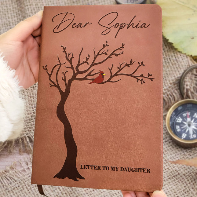 Memorial Letter To Beloved One Loss Sympathy Gift - Personalized Leather Journal