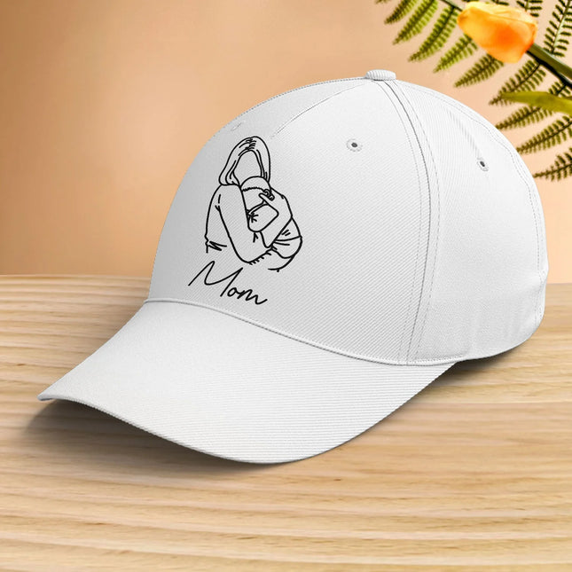 Mom Line Are First Mother's Day Gift - Personalized Classic Cap