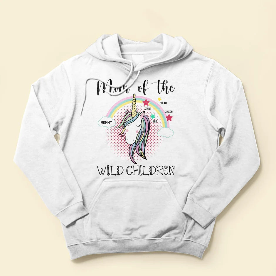 Mom Of The Wild Child - Personalized Shirt - Birthday, Funny Gift For Mom, Mother, Grandma, Nana, Gigi, Mimi - Levistina
