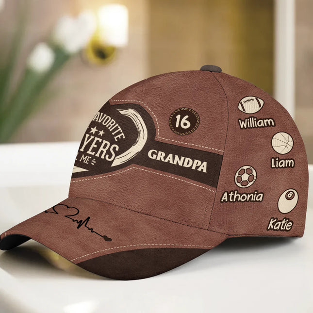 My Favorite Players Call Me Grandma - Personalized Classic Cap