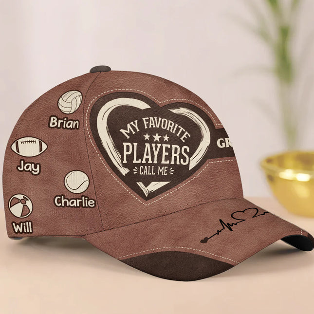 My Favorite Players Call Me Grandma - Personalized Classic Cap