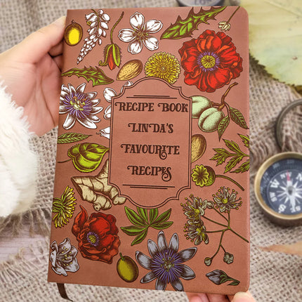 My Recipe Book Gift For Cook Lovers - Personalized Leather Journal