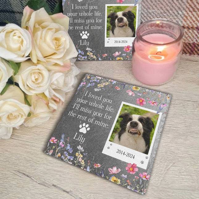 Pet Loss I've Loved You Your Whole Life - Personalized Photo Garden Stone