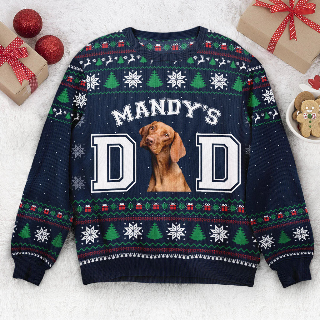 Pet Parents - Personalized Photo Ugly Christmas Sweater-Levistina