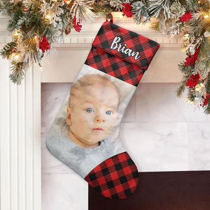 Custom Family Photo - Personalized Photo Stocking