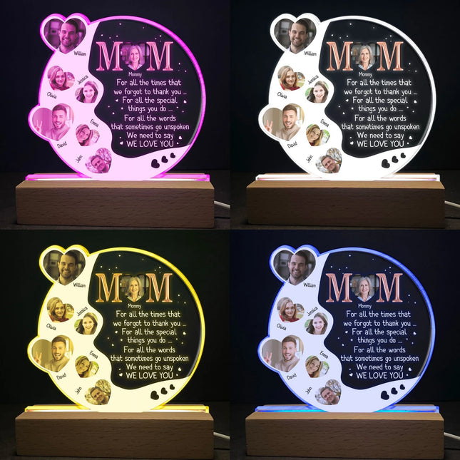 We Need To Say We Love You - Personalized Photo LED Light