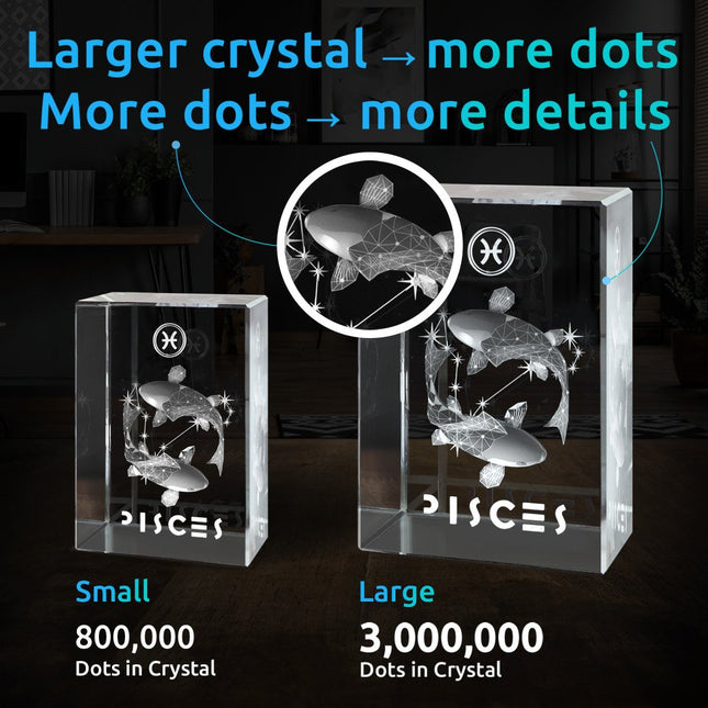 3D Crystal for Pisces