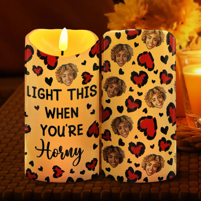 Custom Photo Light This When You Want - Personalized Flameless LED Candle