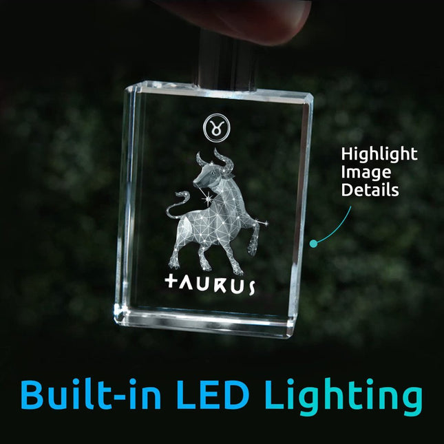 Keychain Rectangle 3D for Taurus