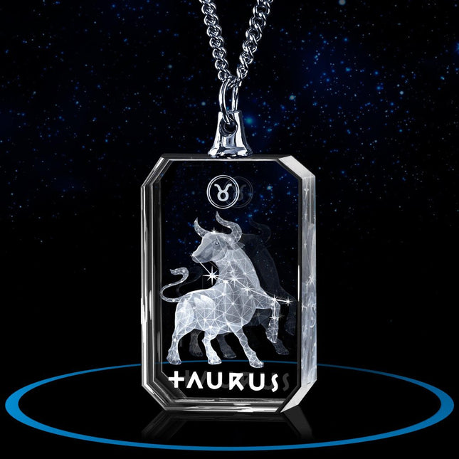 3D Photo Necklace for Taurus