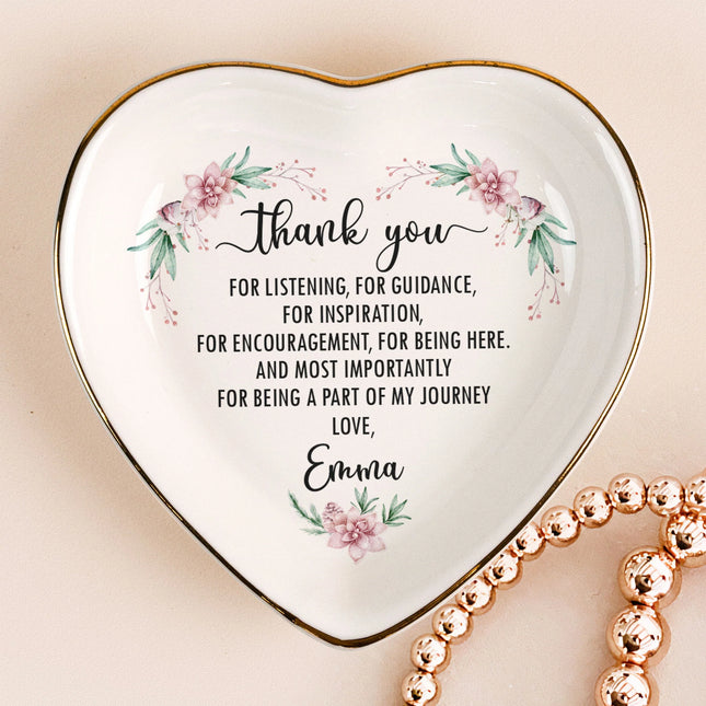 Thank You Christmas Gift - Personalized Ring Dish