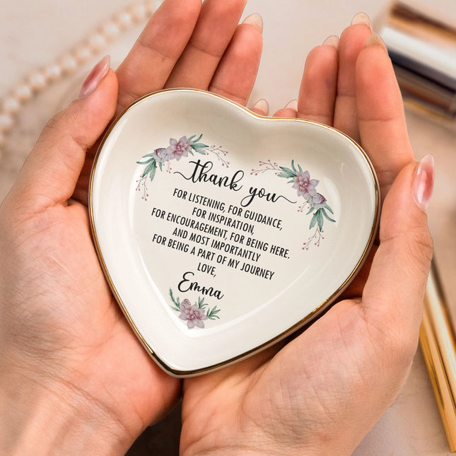 Thank You Christmas Gift - Personalized Ring Dish