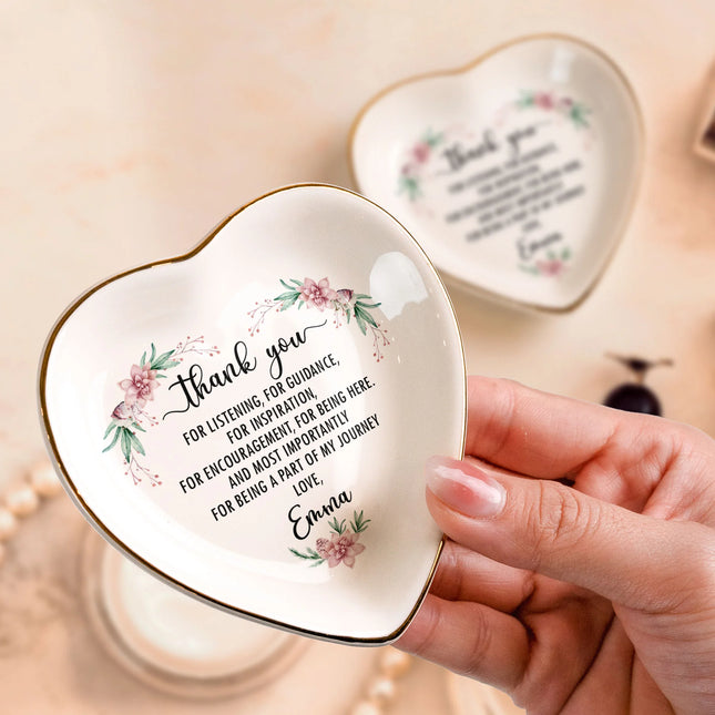 Thank You Christmas Gift - Personalized Ring Dish