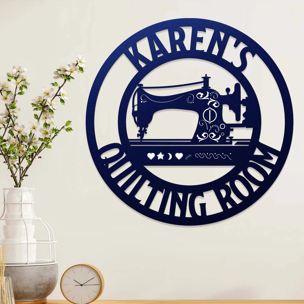 This Is My Sewing Room - Personalized Metal Sign - Levistina