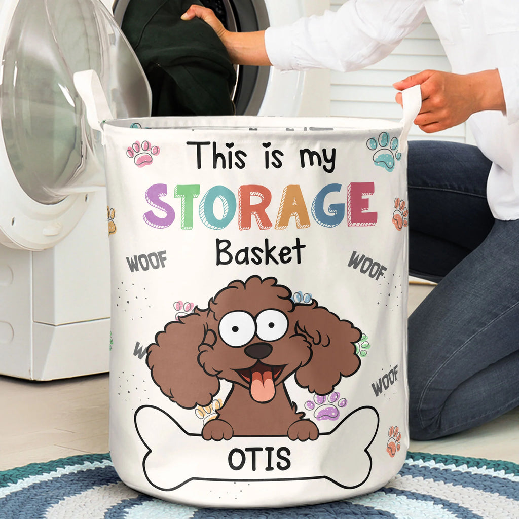 This Is My Storage Basket - Personalized Laundry Storage Basket - Levistina