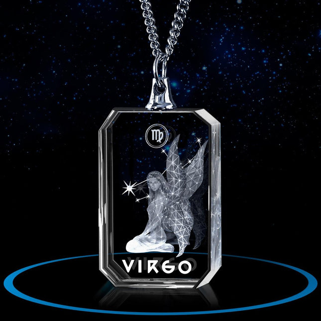 3D Necklace Rectangle for Virgo