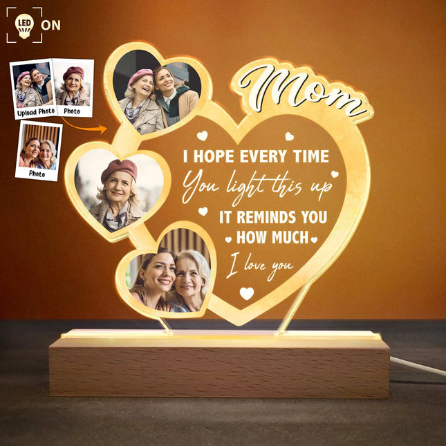 We Hope Every Time You Light This Up - Personalized Photo LED Light