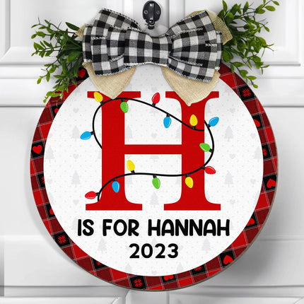 Welcome To The Family - Personalized Wood Wreath