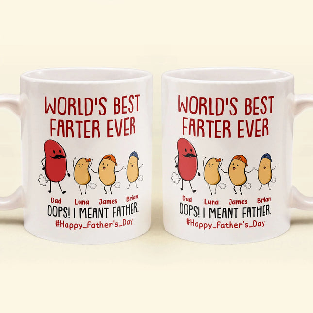 World's Best Farter Ever I Mean Father Funny - Personalized Mug