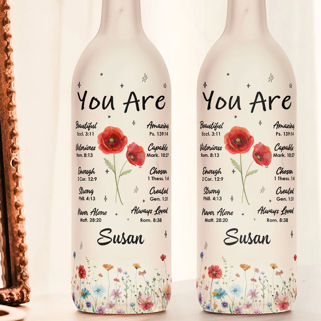 You Are Always Loved - Personalized Bottle Lamp