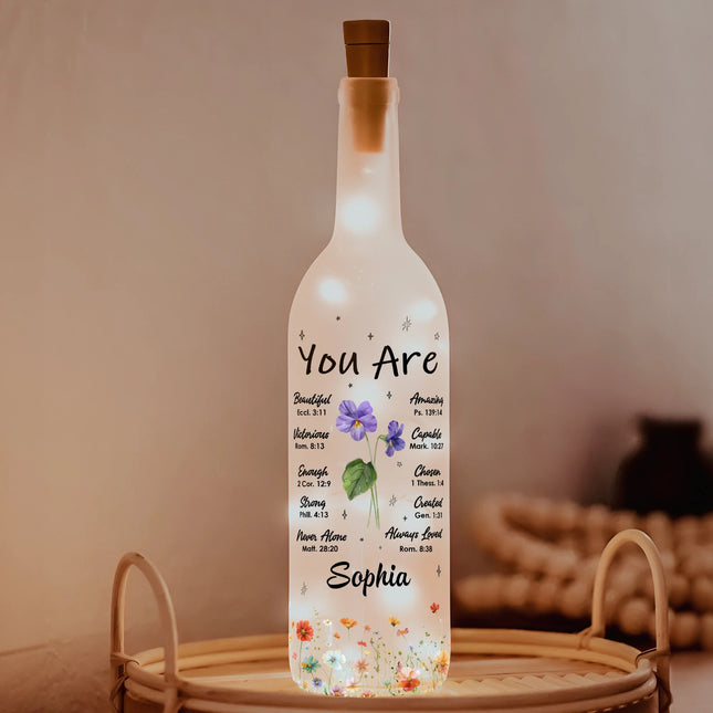 You Are Always Loved - Personalized Bottle Lamp