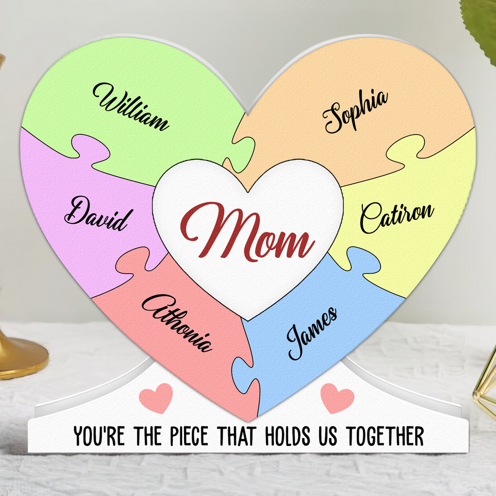 You're The Piece That Holds Us Together - Personalized Light Box - Levistina