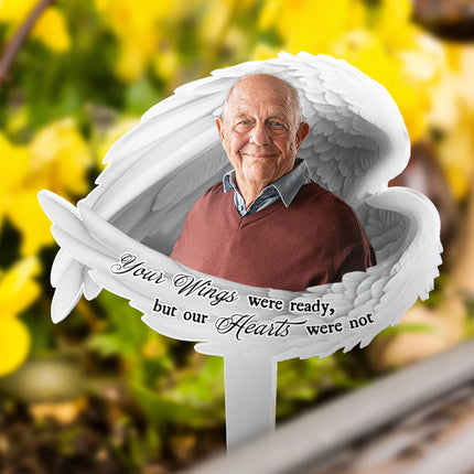 Your Wings Were Ready - Personalized Acrylic Photo Garden Stake