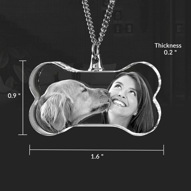 Pets Necklace Bone 2D - Light Base NOT Included