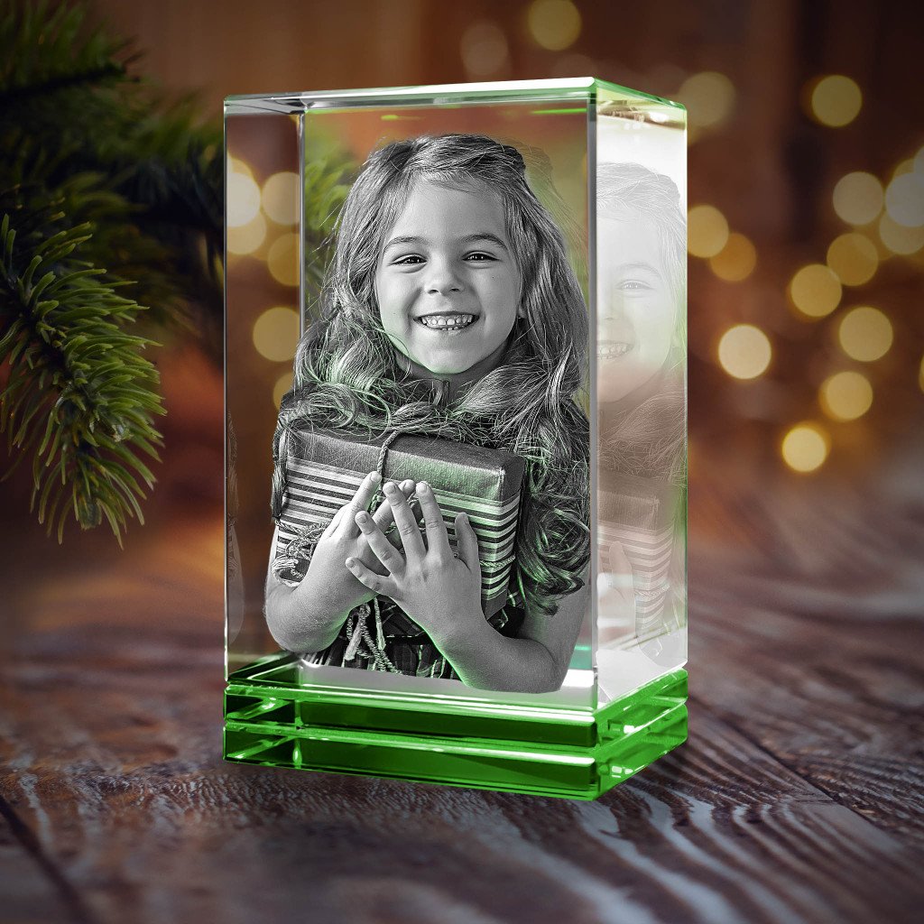 Green Skirt Keepsake Portrait - Light Base NOT Included