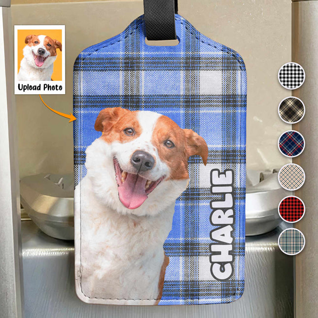 Custom Pet Tag For Traveler - Personalized Photo Luggage Tag