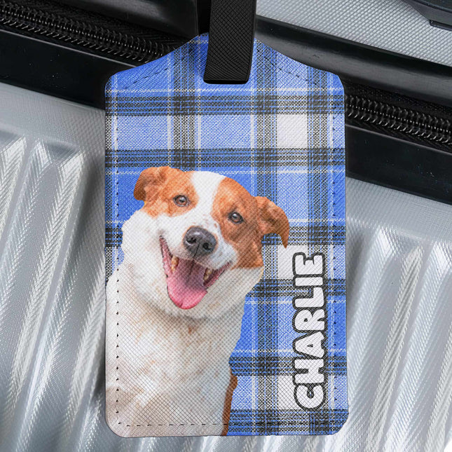 Custom Pet Tag For Traveler - Personalized Photo Luggage Tag